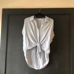 Button down loose blouse